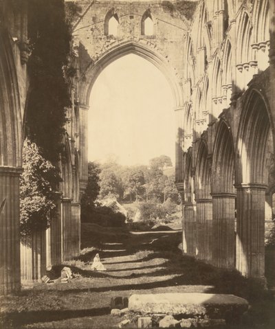 Rievaulx Abbey, 1854. av Roger Fenton