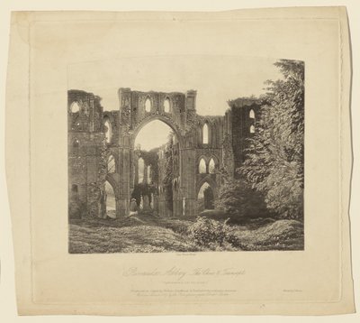 Rivaulx Abbey, koret och tvärskeppet av Roger Fenton