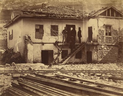 Det gamla postkontoret, Balaklava. av Roger Fenton