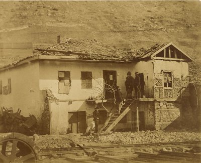 Det gamla postkontoret, Balaklava. av Roger Fenton
