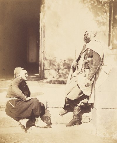Zouav och spahi, följeslagare till marskalk Pélissier av Roger Fenton