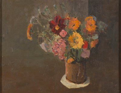 Stilleben (Michaelmas Daisies in a Pot Tankard) av Roger Fry