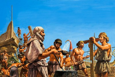 Uppbyggnad av den atenska flottan av Roger Payne