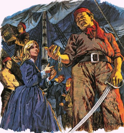 Flickan och piraterna av Roger Payne