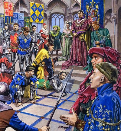 The Men who Ruled Burgundy, från "Dynasties of Destiny" (gouache på papper) av Roger Payne