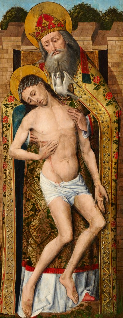 Holy Trinity, yttre panel av Weston Triptych, c.1480 av Rogier van der Weyden