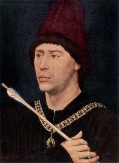 Porträtt av Antoine, Bastard of Burgundy, c1456, 1927 av Rogier van der Weyden