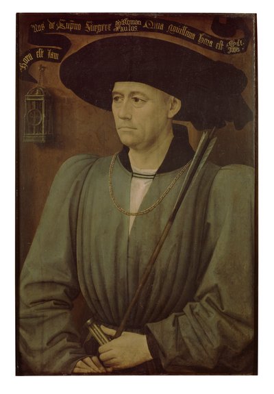 Porträtt av en turneringsdomare (olja på panel) av Rogier van der Weyden