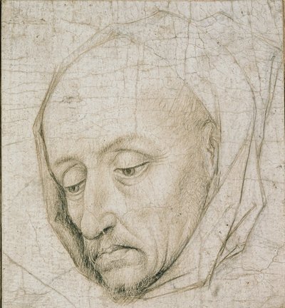 Studie av en gammal mans huvud, 1400-talet av Rogier van der Weyden