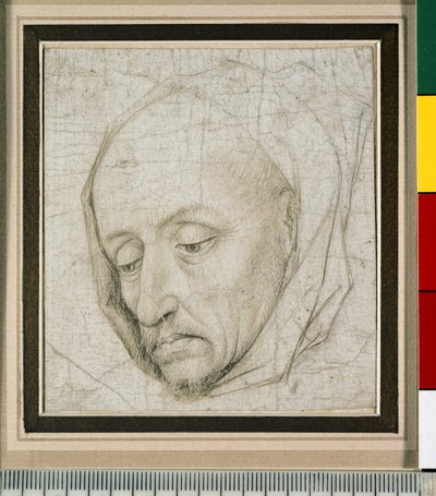 Studie av en gammal mans huvud, 1400-talet (silverspets på papper) av Rogier van der Weyden