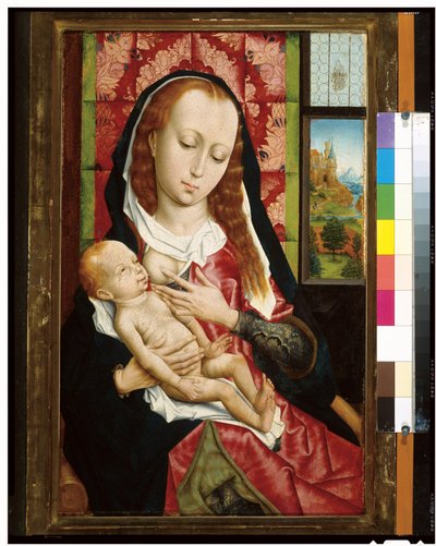 Jungfrun och barnet, ca 1480 av Rogier van der Weyden