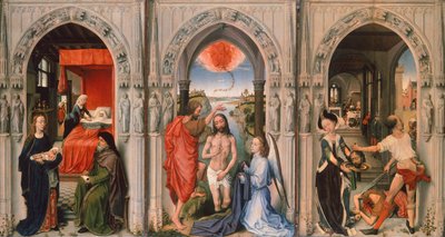 Triptyk av Baptist av Rogier van der Weyden (1399-1464) av Rogier van der Weyden