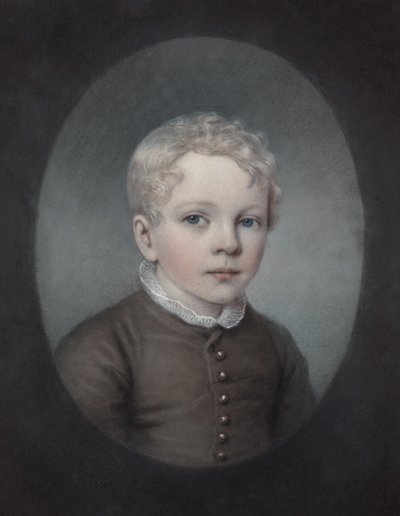 Edgeworth King i brun kostym av Rolinda Sharples or Ellen Sharples