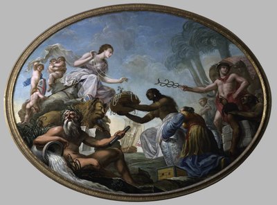 Östern erbjuder sina rikedomar till Britannia av Roma Spiridione