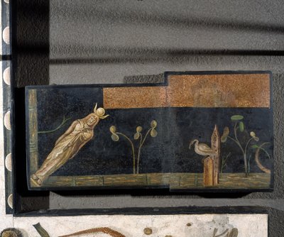 "Asarotos" (golv osopat) Fragment av mosaik signerad Harakliton från Rom, 2:a århundradet e.Kr., Rom av Roman