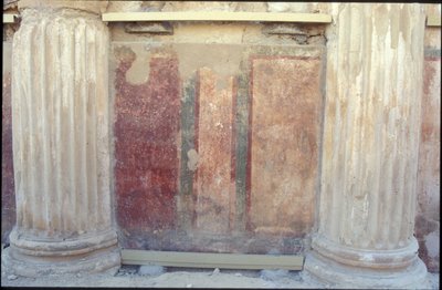 Färgglada väggmålningar från Herodes östra palats av Roman