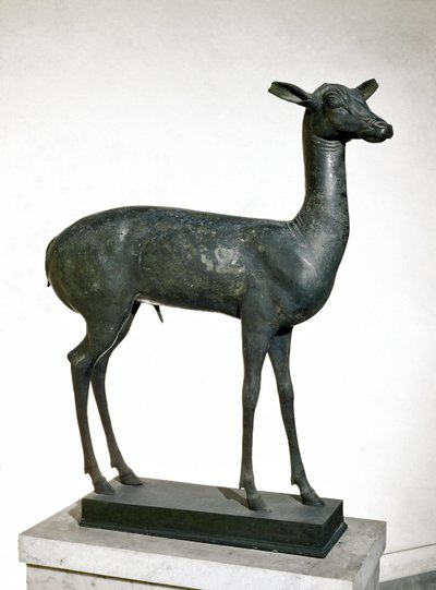 Rådjur (bronsskulptur av Roman