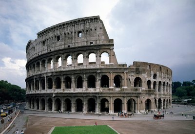 Exteriörvy av Colisee, byggd mellan 70 och 80 (fotografi) av Roman