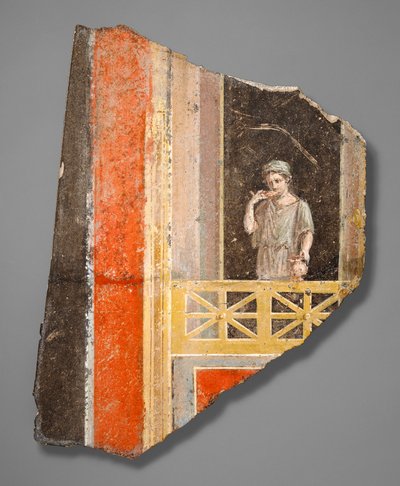 Fragment av en kvinna på en balkong av Roman