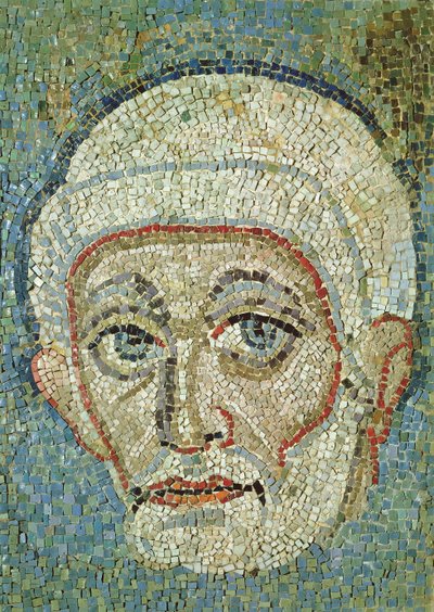 Huvud (mosaik) av Roman