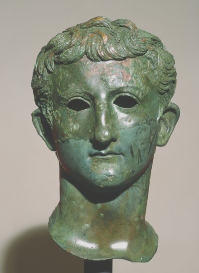 Germanicus huvud (brons) av Roman