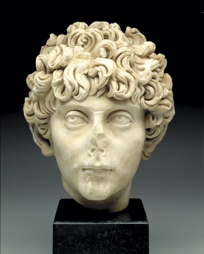 Chef för en romersk ungdom, ca 140-170 e.Kr. (marmor) av Roman