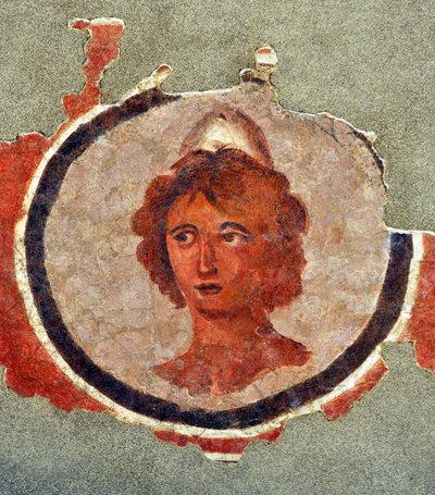 Chef för en ung man, cirka 130-140 (fresk) av Roman