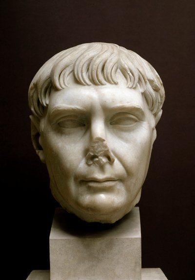 Chef för kejsar Trajanus, 2:a århundradet (marmorskulptur) av Roman
