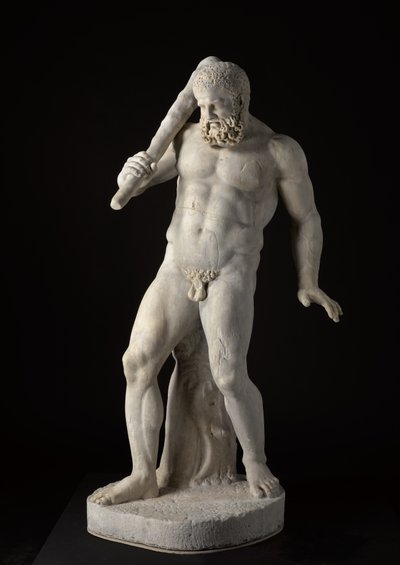 Herakles, 2:a århundradet (marmor) av Roman