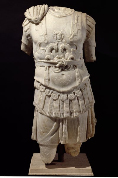 Loricate Torso, sent 200-tal e.Kr. (marmor) av Roman