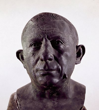 Lucius Caecilius Lucundus, bankir från Pompeji (bronsbyst, ca 20-62 e.Kr.) av Roman