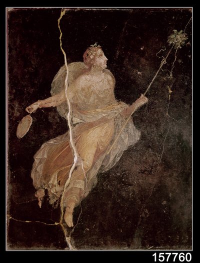 Maenad, från skeppets hus, Pompeji, 1000-talet f.Kr.-79 e.Kr. av Roman