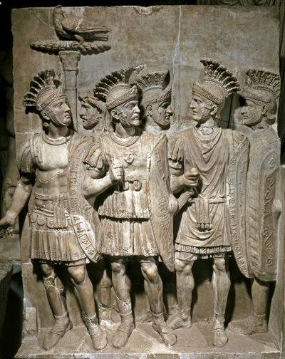 Prätorianer Relief, ca 51-52 e.Kr (marmor) av Roman