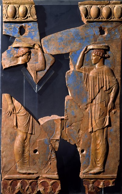 Relief från området för Apollontemplet, Palatine Hill, Rom (terrakotta) av Roman
