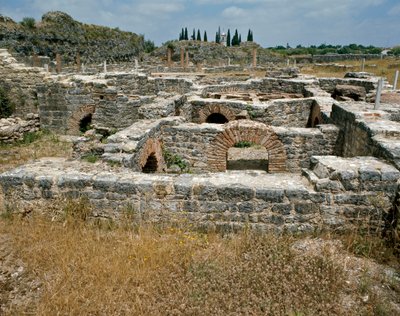 Rester av den romerska staden av Roman