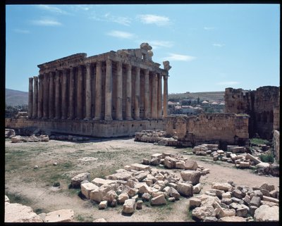 Rester av Bacchus tempel av Roman