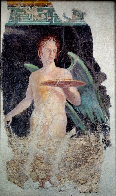 Romersk konst: fresk av andeflygeln från Pompei - Slutet av 1:a århundradet f.Kr. - Paris, Louvren av Roman