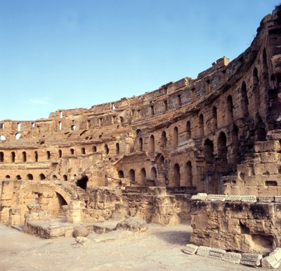 Romerska Colosseum i El-Djem, Tunisien. av Roman