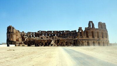 Romerska Colosseum i El-Djem, Tunisien. av Roman