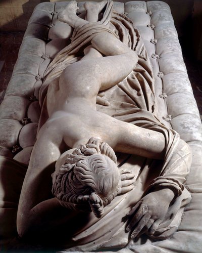 Sömnig hermafrodit romersk skulptur från 200-talet f.Kr. Dim. 1,48 m Paris, Louvren av Roman