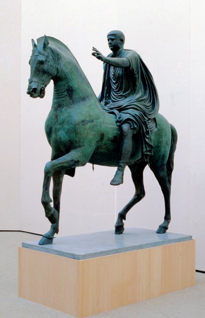 Staty från Miseno: kejsaren Nerva (brons) av Roman