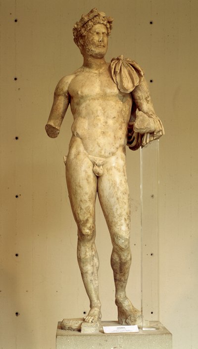 Staty av kejsar Hadrianus (Adrien) - Arkeologiska museet i Vaison-la-Romaine, 200-talet av Roman