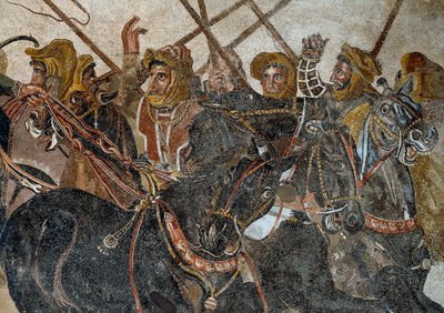 Slaget vid Issos som Alexander III den store vann mot Darios av Roman