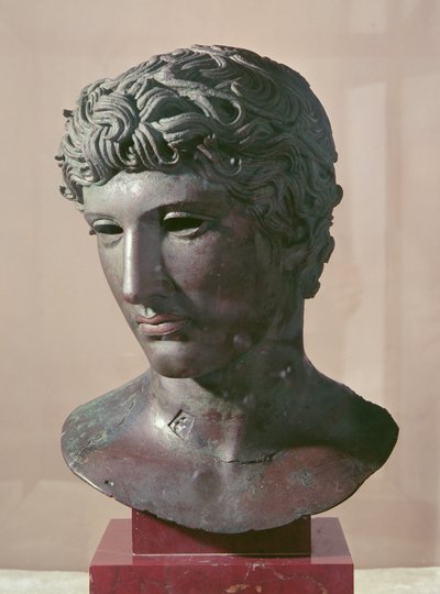 "Benevento"-huvudet, c.50 f.Kr. (brons) av Roman