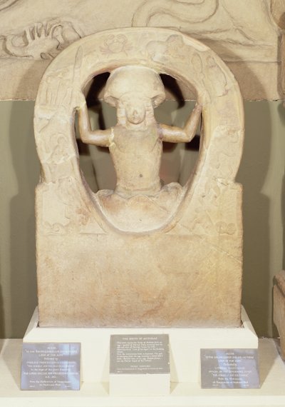 Mithras födelse från Mithraeum vid Housesteads av Roman