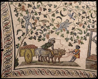 Druvskörden (mosaik) av Roman