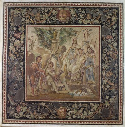 Domen i Paris, från Atriumhuset, Antiokia, ca 115 e.Kr. (mosaik) av Roman