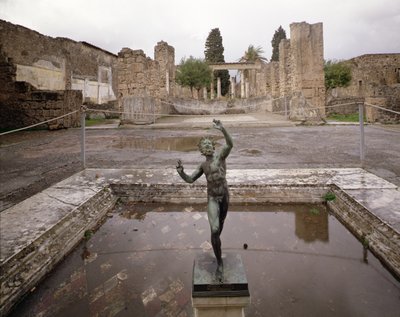 Utsikt över Casa del Fauno (faunens hus) av Roman