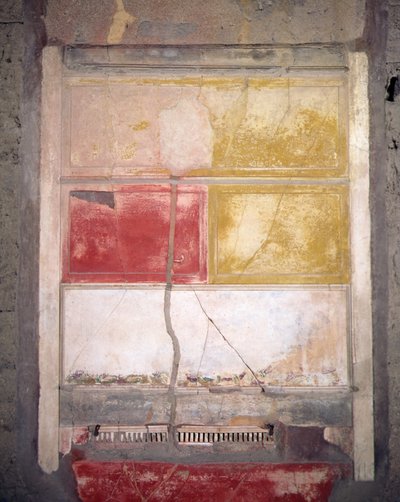 Väggdekoration, Pompei, Italien (fresk) av Roman