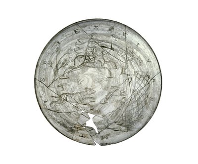 Wint Hill Bowl, graverad med en jaktscen, troligen från Rhenlandet, romersk, 300-talet (glas) av Roman